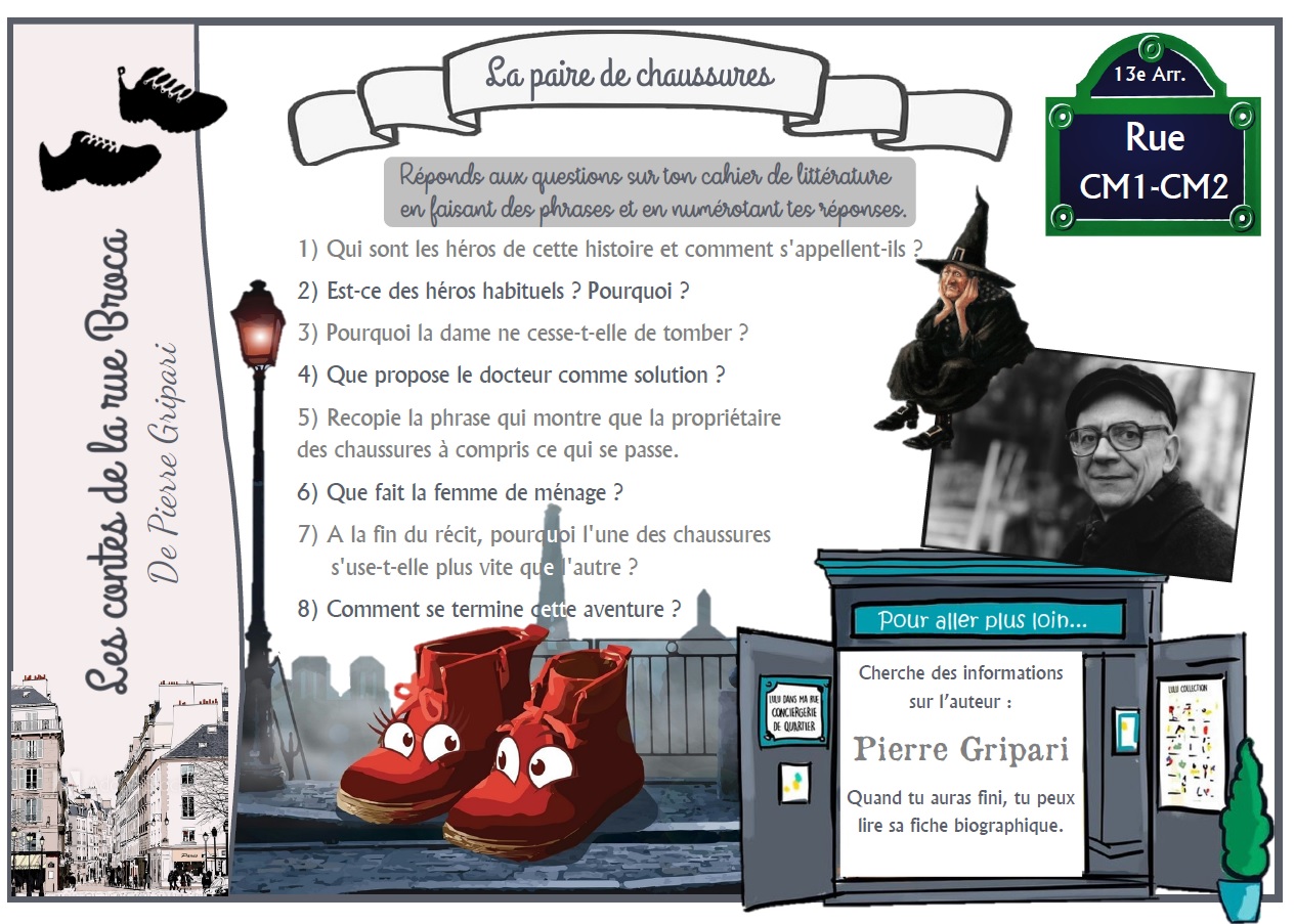 Séquence de littérature : Les contes de la rue Broca – Ecole Primaire